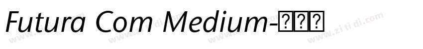 Futura Com Medium字体转换
